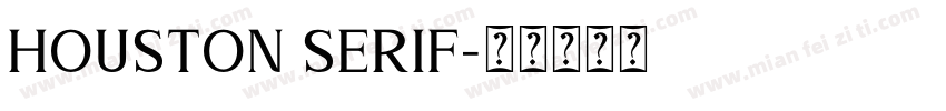 Houston Serif字体转换